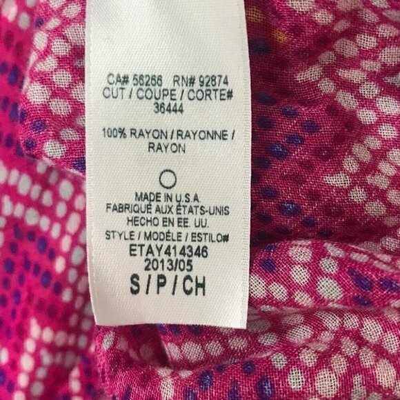 Ella Moss Pink Blouse Size  S - Picture 7 of 7